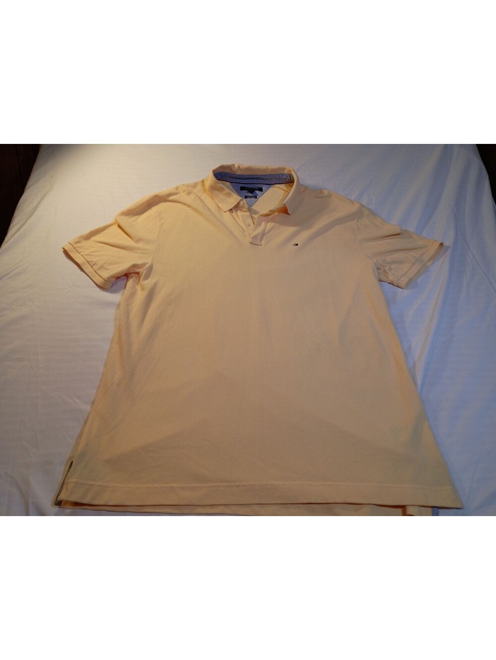 Tommy Hilfiger Classic Fit Polo Shirt XL Yellow